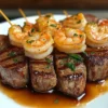 Grilled Steak and Shrimp Skewers