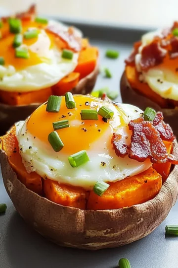 Sweet Potato Bacon and Egg Breakfast Cups