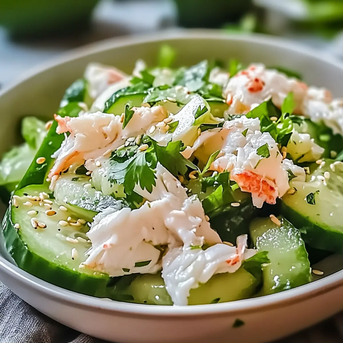 Cucumber Salad with Crab Meat for a Refreshing Summer Treat 5 Cucumber Salad with Crab Meat