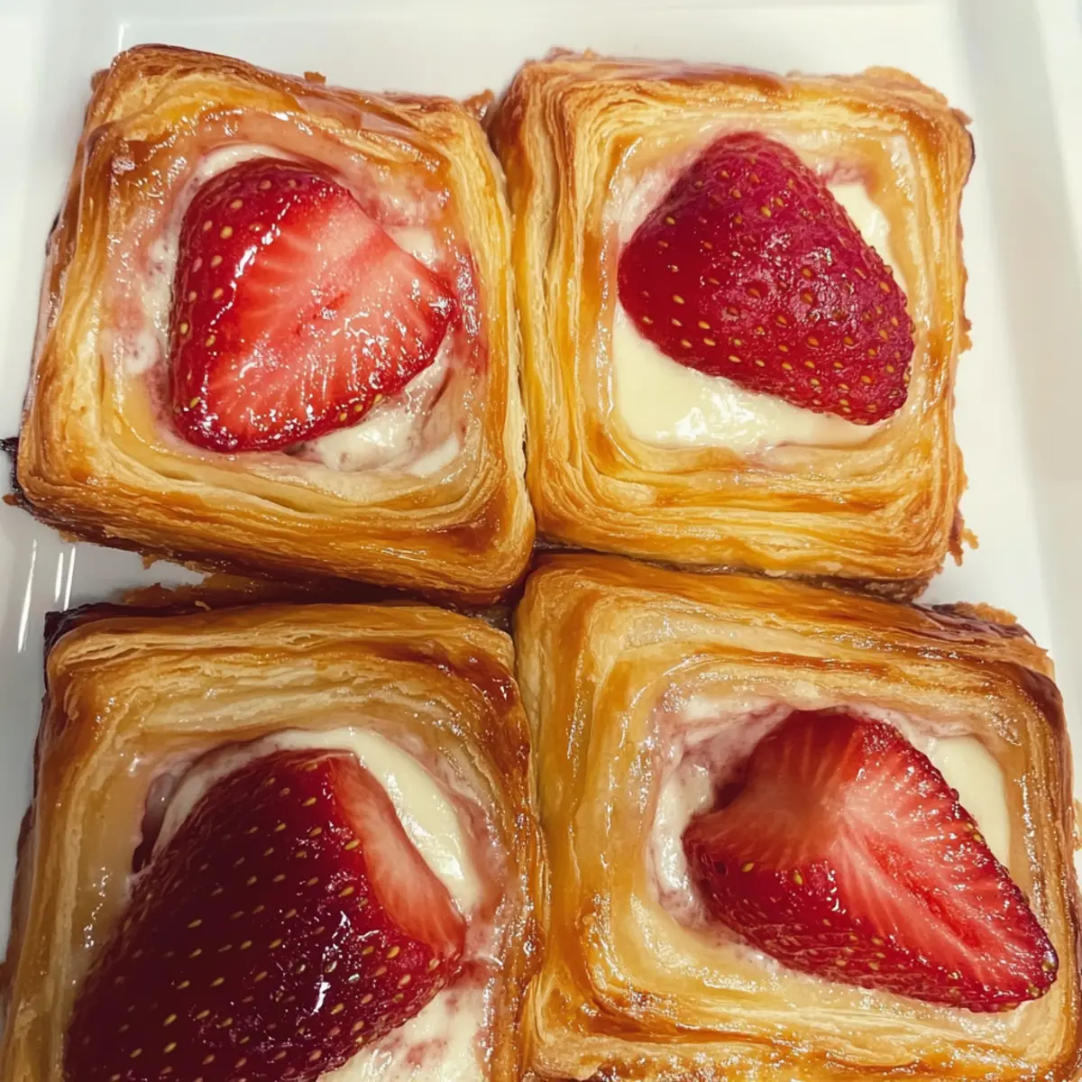 Easy Strawberry Cream Cheese Danish