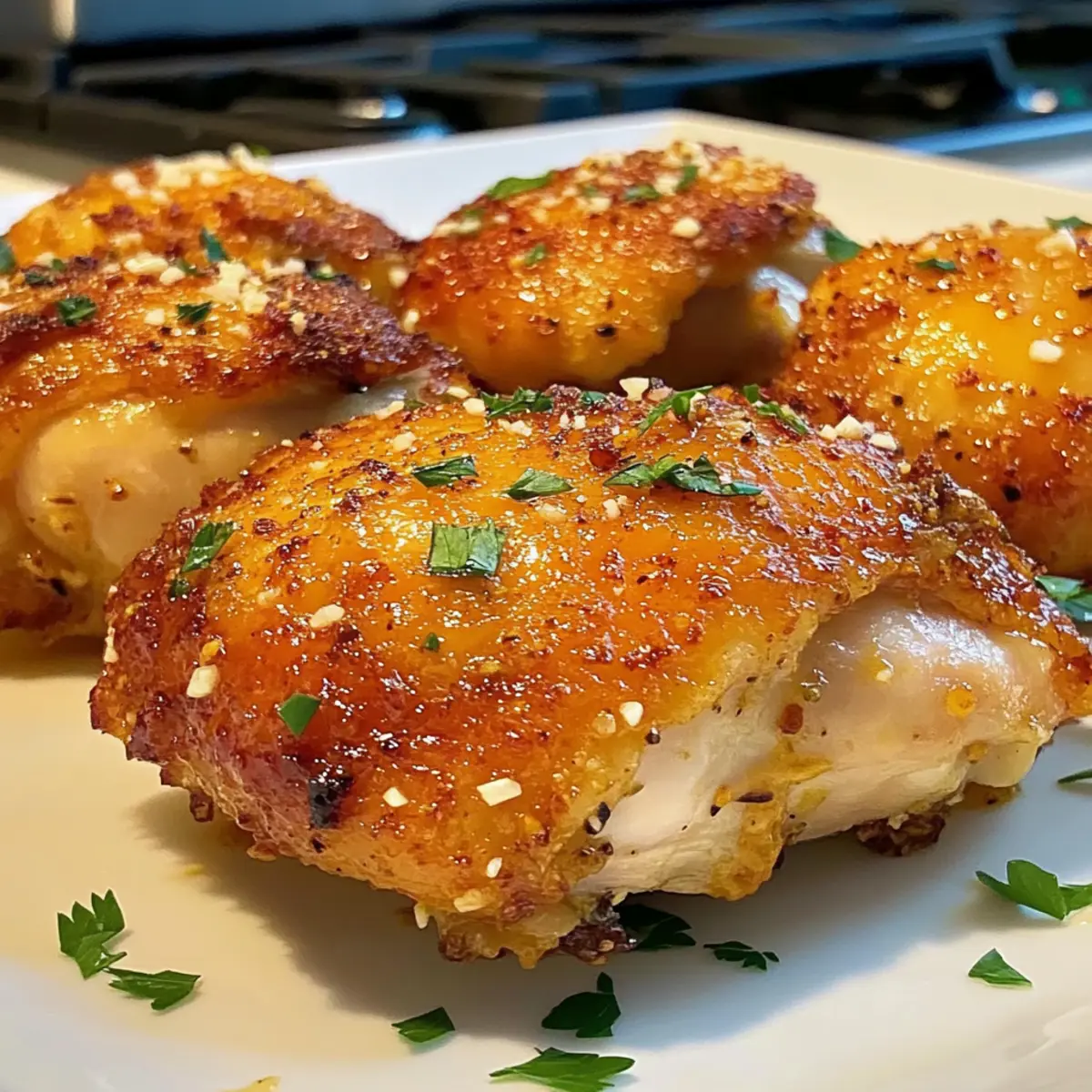 Garlic Parmesan Chicken Thighs