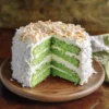 Pandan Coconut Chiffon Cake