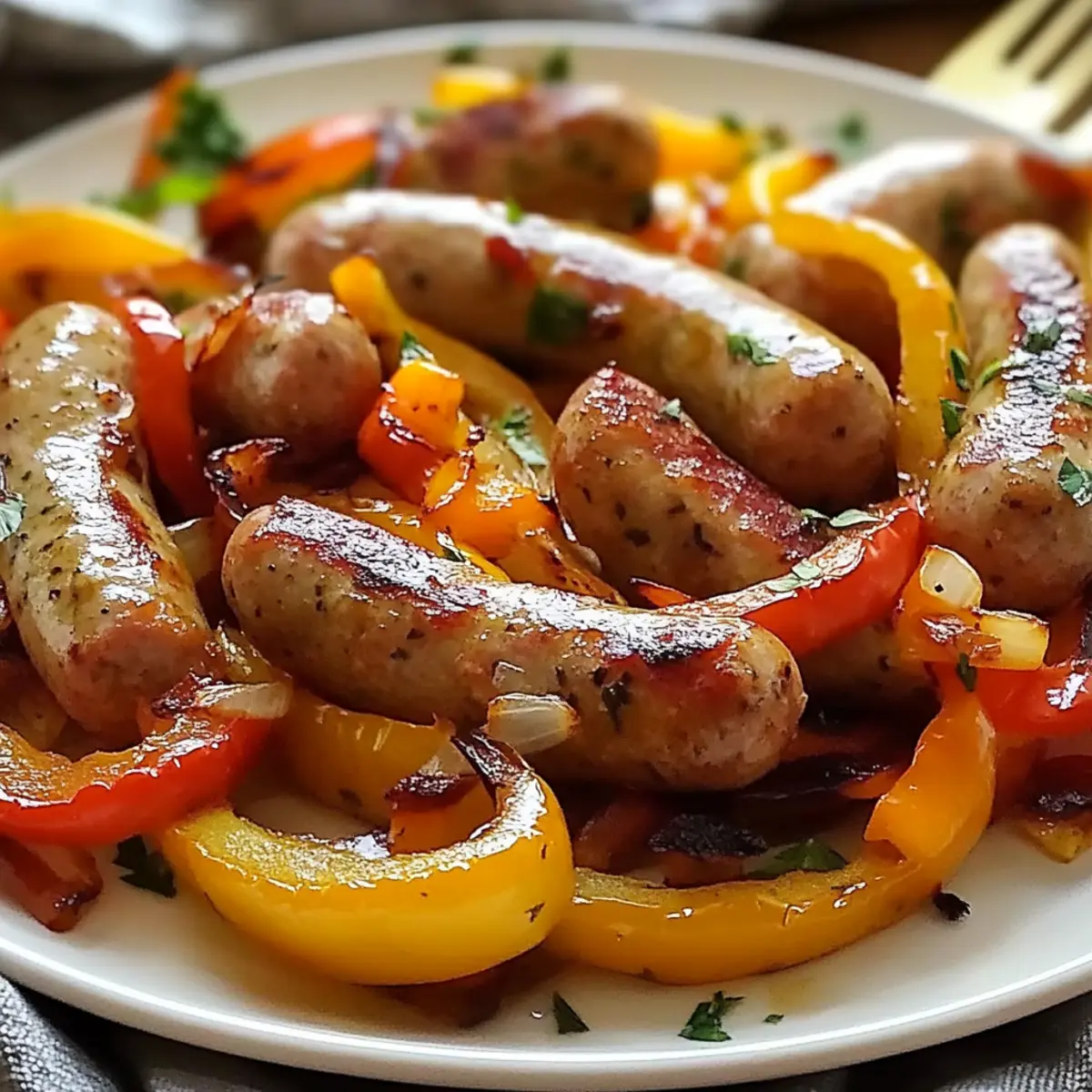 Sheet Pan Sausage and Peppers