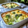Broccoli and Cauliflower Cottage Cheese Bake