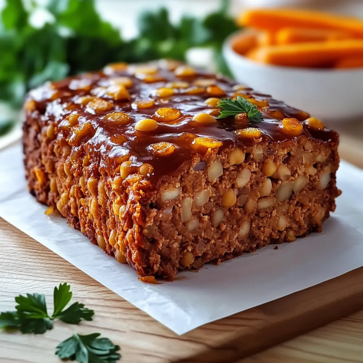 Savory Chickpea Meatloaf