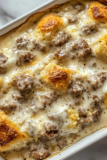 Biscuits and Gravy Casserole