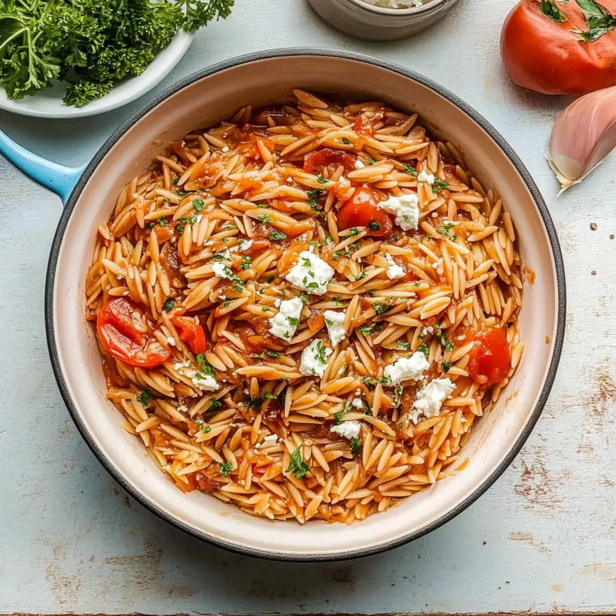 Savor the Ease of One-Pan Jammy Tomato Orzo Tonight 5 One-Pan Jammy Tomato Orzo