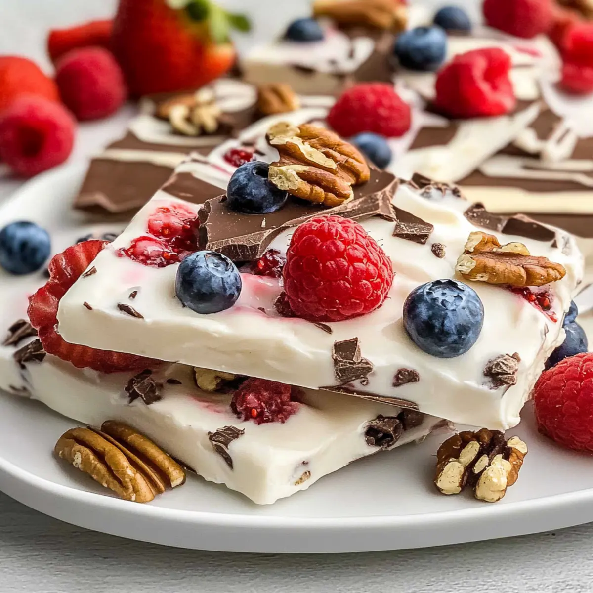 Frozen Yogurt Bark