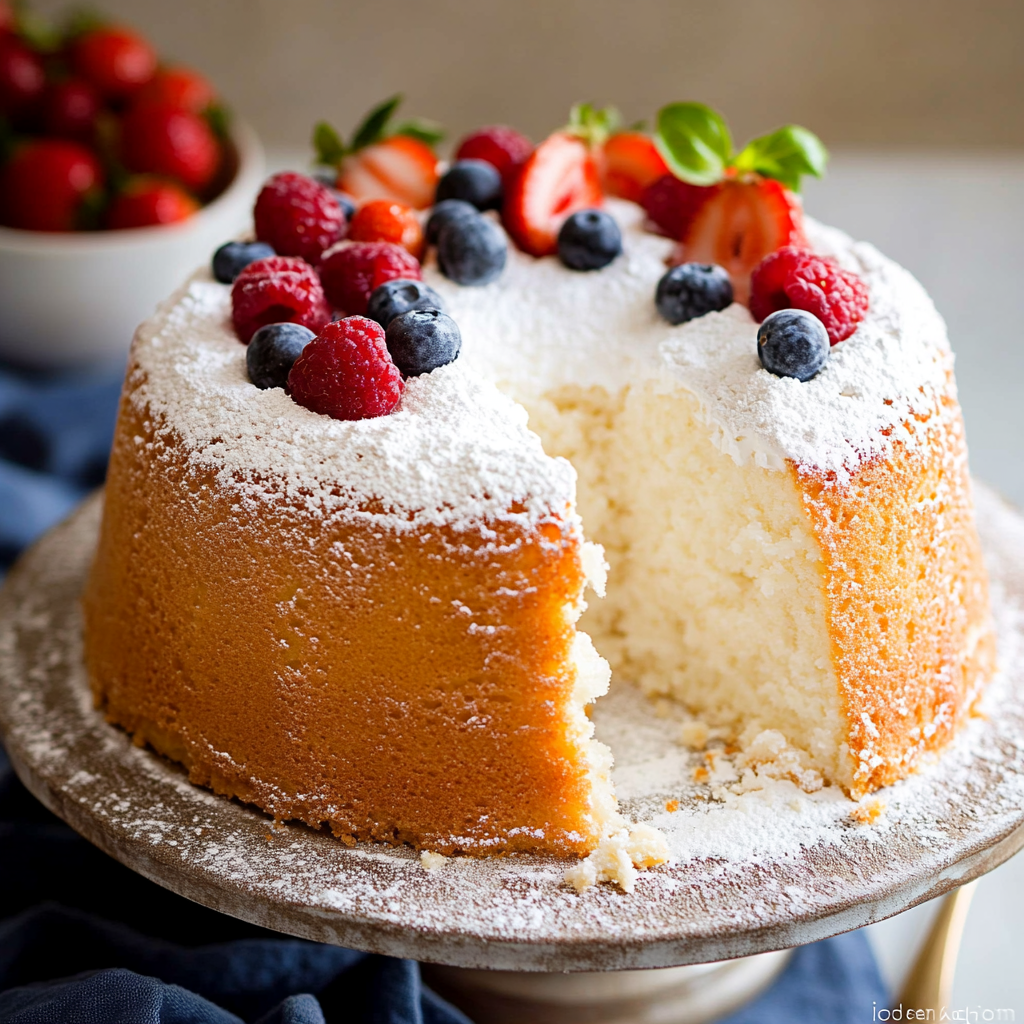 Angel Food Cake Light and Fluffy Classic Dessert Recipe
