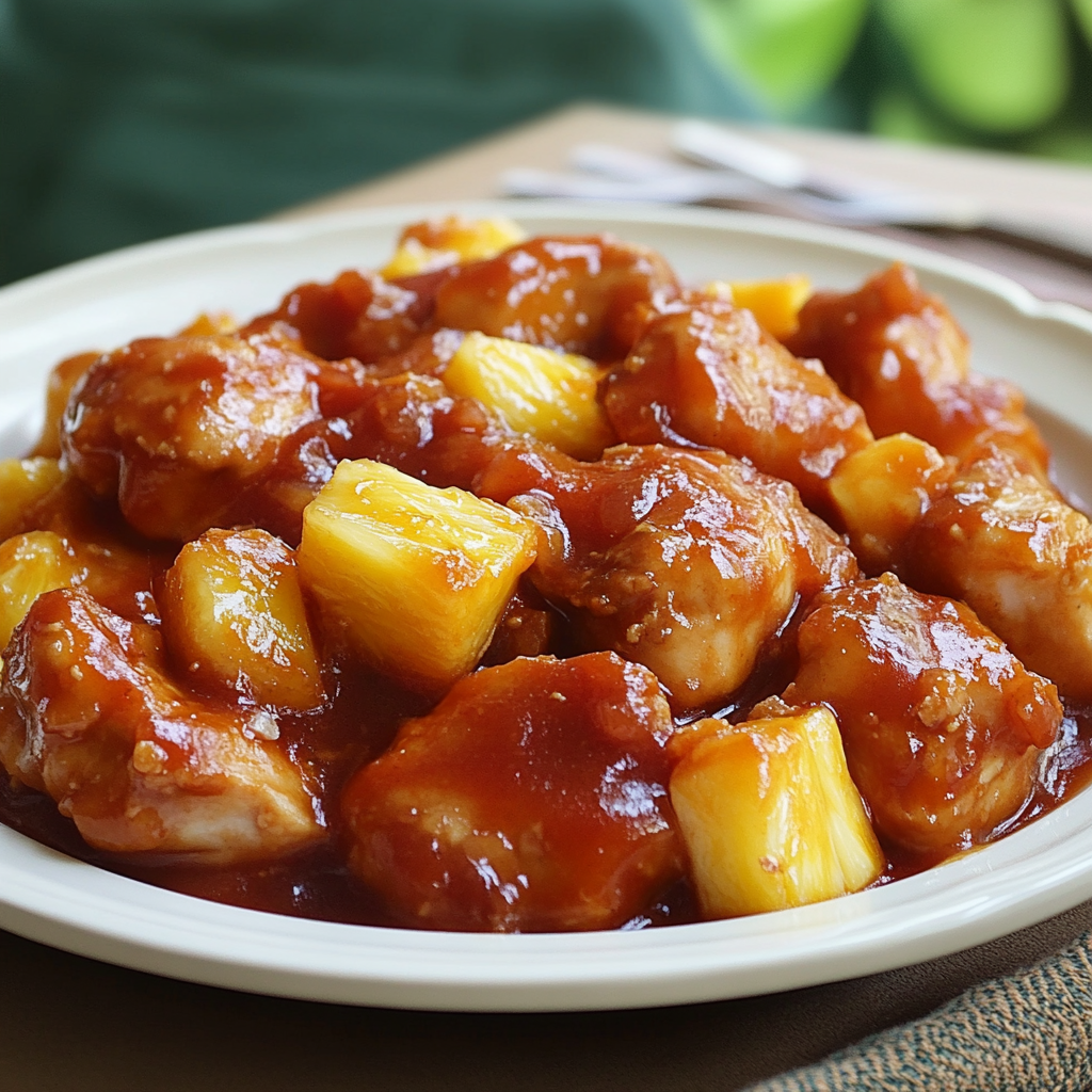 Classic Hawaiian Chicken Recipe with Pineapple Sauce