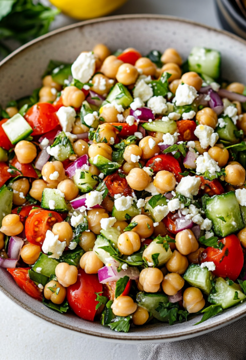 Mediterranean Chickpea Salad Recipe for Fresh Summer Meals
