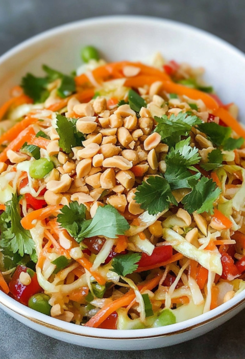Thai Peanut Salad Recipe for Fresh Summer Lunches