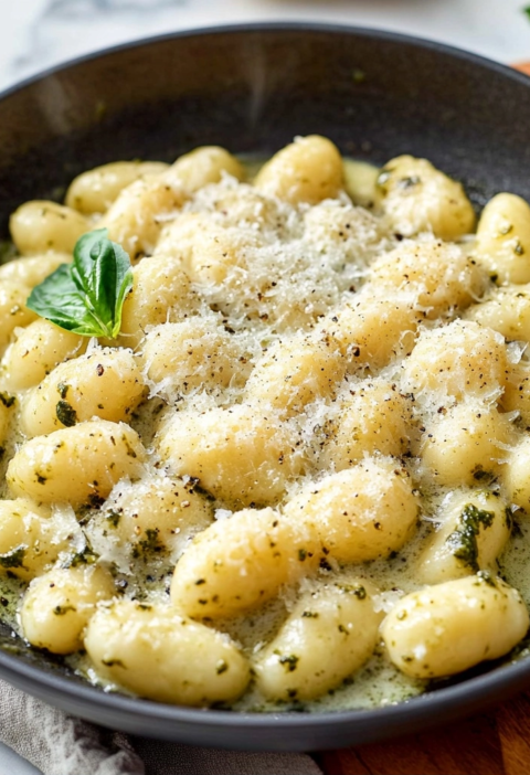 Creamy Pesto Gnocchi Skillet for Weeknight Dinners