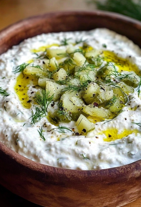 Cottage Cheese Pickle Dip