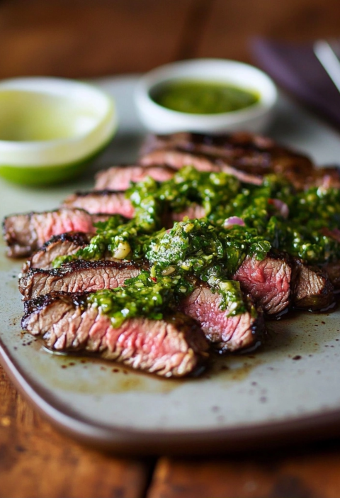 Flank Steak with Chimichurri Recipe for Perfect Dinner