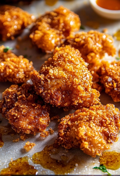 Hot Honey Chicken Recipe Crispy Baked with Parmesan