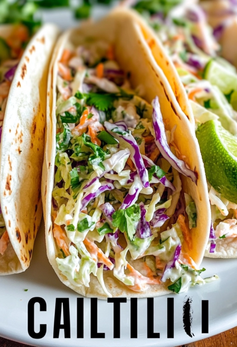 Cabbage Slaw for Fish Tacos