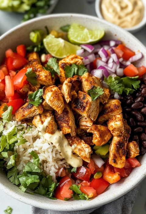 Chicken Fajita Burrito Bowls for Quick Family Dinners