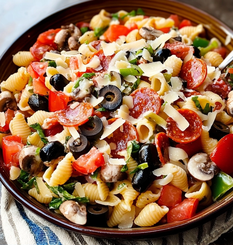 Pizza Pasta Salad Recipe for Summer Fun