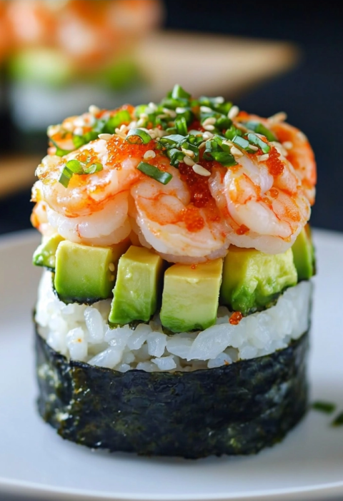 Shrimp Sushi Stacks for Quick and Healthy Meals
